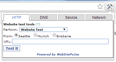 WebSitePulse Test Tools for Chrome